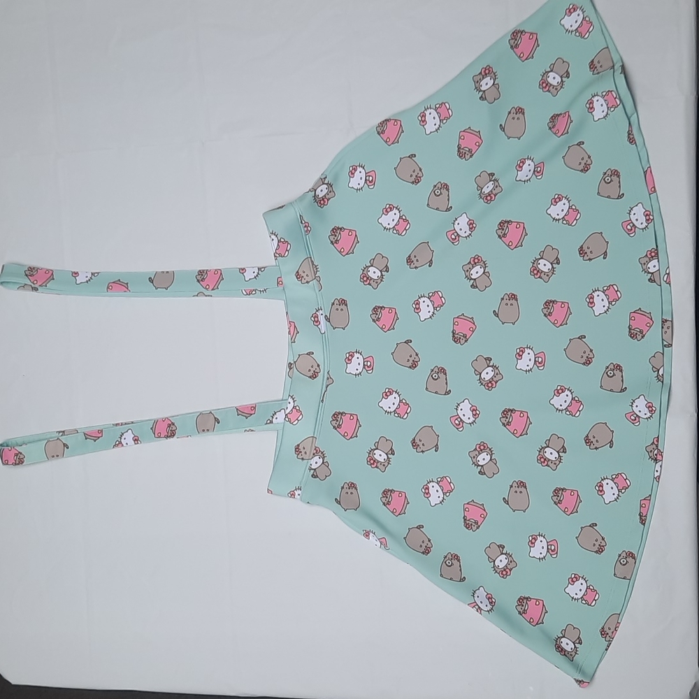 Sanrio Hello Kitty and Pusheen suspender skirt